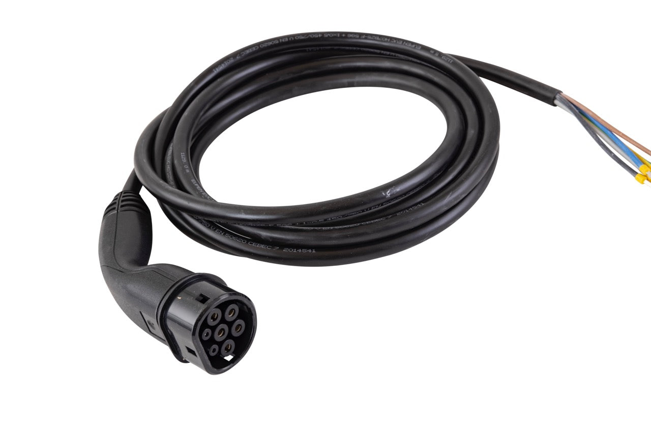 Vaste kabel - Alfen Kabel 3-fase T2- 7,5 meter